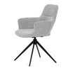 Jídelní židle, šedá, látka, DCH-D1320 GREY2