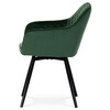 Jídelní židle, zelená, sametová látka, DCH-425 GRN4