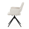 Jídelní židle, krémová, látka, DCH-D1320 CRM2