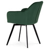 Jídelní židle, zelená, sametová látka, DCH-425 GRN4