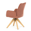 Jídelní židle, oranžová, látka, DCH-C2148 ORA2