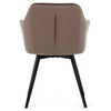 Jídelní židle, hnědá, sametová látka, DCH-425 BR4