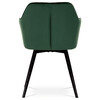 Jídelní židle, zelená, sametová látka, DCH-425 GRN4