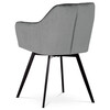 Jídelní židle, šedá, sametová látka, DCH-425 GREY4