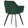 Jídelní židle, zelená, sametová látka, DCH-425 GRN4