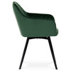 Jídelní židle, zelená, sametová látka, DCH-425 GRN4