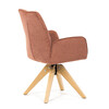 Jídelní židle, oranžová, látka, DCH-C2148 ORA2