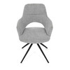 Jídelní židle, šedá, látka, DCH-D1320 GREY2