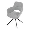 Jídelní židle, šedá, látka, DCH-D1320 GREY2