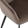 Jídelní židle, hnědá, sametová látka, DCH-425 BR4