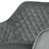 Jídelní židle, šedá, sametová látka, DCH-425 GREY4