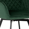 Jídelní židle, zelená, sametová látka, DCH-425 GRN4