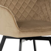 Jídelní židle, béžová, sametová látka, DCH-425 CAP4