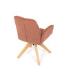 Jídelní židle, oranžová, látka, DCH-C2148 ORA2