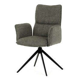 Jídelní židle, zelená, látka, DCH-D1328 GRN2