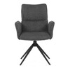 Jídelní židle, šedá, látka, DCH-D1328 GREY2