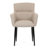 Jídelní židle, béžová, látka, DCH-J2159 CRM2