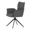 Jídelní židle, šedá, látka, DCH-D1328 GREY2