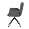 Jídelní židle, šedá, látka, DCH-D1328 GREY2