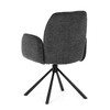 Jídelní židle, černá, látka, DCH-D1330 BK2
