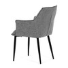 Jídelní židle, šedá, látka, DCH-J2139 GREY2