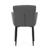 Jídelní židle, šedá, látka, DCH-J2159 GREY2