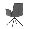Jídelní židle, šedá, látka, DCH-D1328 GREY2