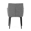 Jídelní židle, šedá, látka, DCH-J2139 GREY2