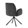 Jídelní židle, černá, látka, DCH-D1330 BK2