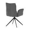 Jídelní židle, šedá, látka, DCH-D1328 GREY2