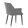 Jídelní židle, šedá, látka, DCH-J2139 GREY2