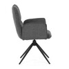 Jídelní židle, šedá, látka, DCH-D1328 GREY2