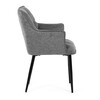 Jídelní židle, šedá, látka, DCH-J2139 GREY2