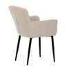 Jídelní židle, béžová, látka, DCH-J2159 CRM2