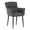 Jídelní židle, šedá, látka, DCH-J2159 GREY2