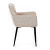 Jídelní židle, béžová, látka, DCH-J2159 CRM2
