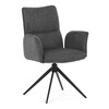 Jídelní židle, šedá, látka, DCH-D1328 GREY2