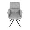 Jídelní židle, šedá, látka, DCH-D1328 SIL2
