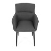 Jídelní židle, šedá, látka, DCH-J2159 GREY2
