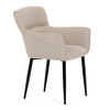 Jídelní židle, béžová, látka, DCH-J2159 CRM2