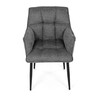 Jídelní židle, šedá, látka, DCH-J2139 GREY2