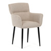 Jídelní židle, béžová, látka, DCH-J2159 CRM2