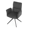 Jídelní židle, šedá, látka, DCH-D1328 GREY2
