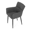 Jídelní židle, šedá, látka, DCH-J2159 GREY2