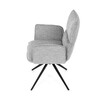 Jídelní židle, šedá, látka, DCH-D1328 SIL2