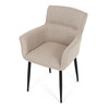 Jídelní židle, béžová, látka, DCH-J2159 CRM2