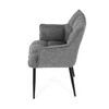Jídelní židle, šedá, látka, DCH-J2139 GREY2