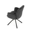 Jídelní židle, černá, látka, DCH-D1330 BK2