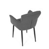 Jídelní židle, šedá, látka, DCH-J2159 GREY2