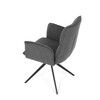 Jídelní židle, šedá, látka, DCH-D1328 GREY2